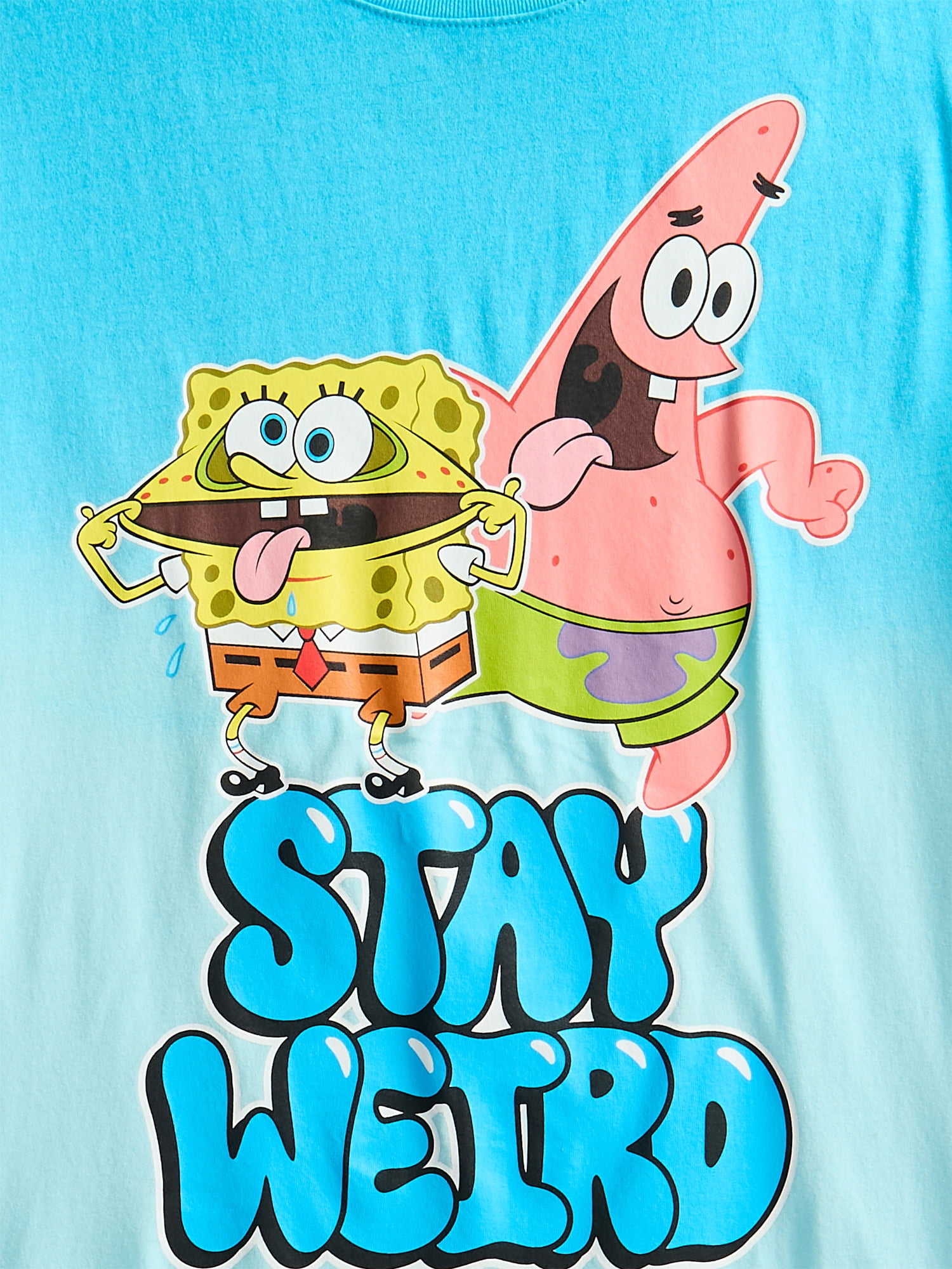 SpongeBob SquarePants Boys' Oversized Graphic Tee with Short Sleeves, Sizes 4-18