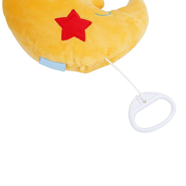 Juguete de peluche ANGGREK suave Forma de luna con música de Buenas noches 22 cm