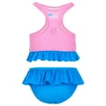 thumbnail image 2 of Ms. Rachel Racerback UPF 50+ Peplum Tankini Top and Bikini Bottom Swim Set Infant to Toddler, 2 of 5