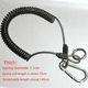 thumbnail image 3 of Cuerda telescópica de acero inoxidable perdida con hebilla para colgar, cuerda antipérdida, accesorios de pesca, llave eléctrica, paquete anticaída, cuerda de resorte de alambre de acero, 3 of 5