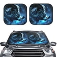 thumbnail image 2 of Saiise Celestial Ram Night Sky for Foldable Car Sun Shades (2-Pack) Offer Sun Protection with an Easy-fold Design for Convenient Windshield Shading-Small, 2 of 6