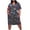 Black, variant on Drses Women's Casual Dresses Women's Plus-Size print loose casual short-sleeved V-neck knee-length dress Short Sleeve Dress for Women Summer
