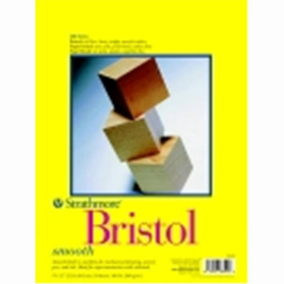 Strathmore 300 Series Binding Acid-Free Smooth Bristol Pad - 14 x 17 in. - 20 Sheets