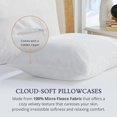 thumbnail image 3 of Triodream - Juego de 2 fundas de almohada de terciopelo ultra suave tama&ntilde;o queen, fundas de almohada s&uacute;per suaves y acogedoras con cierre de cierre oculto, fundas de almohada de, 3 of 9
