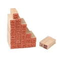 thumbnail image 4 of YiaNXan 25pcs Love Diary Rubber Wooden Stamp Set DIY with Wooden Box, 4 of 8