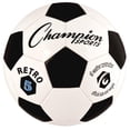 thumbnail image 1 of Champion Sports Ballon de Soccer Rétro, Noir & Blanc - Taille 5, 1 of 1
