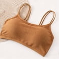 thumbnail image 6 of Jinhomg Women's Sports Bra with Thin Straps Stretchy Wirefree Workout Bras Lightweight Workouts Bralette Active Everyday Stretch Bralette Tops Yellow M, 6 of 6