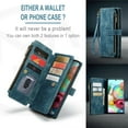 thumbnail image 5 of CaseMe Case for Samsung Galaxy A71 4G Wallet Case for Women Men, Fashion Durable PU Leather Magnetic Flip Lanyard Strap Wristlet Zipper Card Holder Wallet Phone Case for Samsung Galaxy A71 4G 6.7", 5 of 11