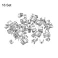 thumbnail image 3 of Unique Bargains Silver Tone Zipper Slider Retainers, #8 Top Stoppers & Bottom Stops (16 Sets), 3 of 6