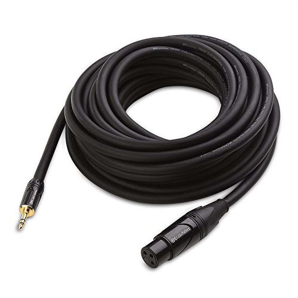 Cable Matters (1/8 Inch) 3.5mm to XLR Cable (XLR to 3.5mm Cable) Male to Female 25 Feet - image 2 of 3
