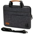 thumbnail image 1 of DOMISO 17 Inch Multi-Functional Laptop Sleeve Business Briefcase Messenger Bag with USB Charging Port for 17-17.3", 1 of 5