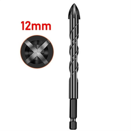 

Cross Tile Bits Glass Ceramic Concrete Hole Opener Alloy 1/4 Hex Shank 3-12Mm