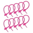thumbnail image 1 of 20uds Fucsia Reutilizables Cremallera Bridas Unique Bargains 6 Pulgadas Silicona, 1 of 5