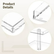 2-Tier Acrylic Perfume Display Organizer - Clear Vanity Storage Shelf | Space-Saving Fragrance Display Shelf, Makeup Holder Stand for Cosmetics, Bathroom Countertop Toilet Shelf