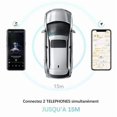 thumbnail image 4 of Kit de Voiture Mains Libres Bluetooth 4.2 avec Micro Clip Intégré, Haut-Parleur, Connexion Automatique, iOS Siri & Google Assistant, 4 of 4