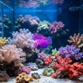 thumbnail image 3 of Glow In The Dark Artificial Lionfish, Colorful Aquarium Landscape Decor, Suction Cup Mounted Fake Fish, Lifelike Underwater Ornament, Creative Fluorescent Accessory for Fish Tank Decoration, Purple, 3 of 7