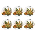 thumbnail image 2 of Disketp Thanksgiving Truck Funny Coasters,6 Pcs Leather Coasters With Holder, Perfect Housewarming Hostess Gifts,Protect Furniture From Water Marks Scratch And Damage, 2 of 9