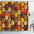thumbnail image 1 of Ambesonne Spice Shower Curtain, Exotic Ingredients in Bowls, 69"Wx84"L, Multicolor, 1 of 3