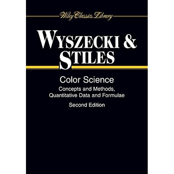 Pre-Owned Color Science: Concepts and Methods, Quantitative Data and Formulae (Paperback) 0471399183 9780471399186