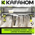 thumbnail image 3 of Power Tool Organizer Drill Holder Wall Mount Layer Heavy Duty Metal Power Tool Storage Rack Garage Tool Organizer and Storage with Screwdriver/Plier/Hammer Holder, 3 of 6