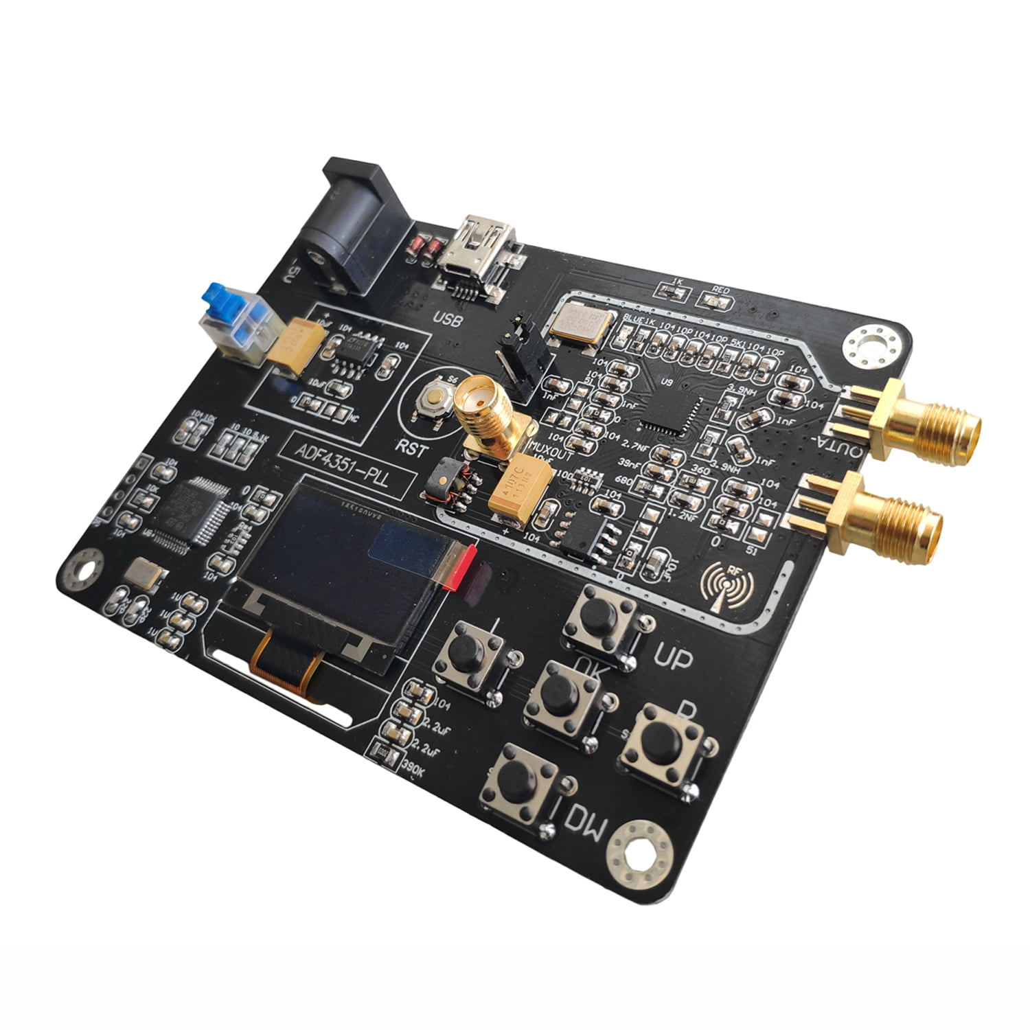 ADF4350 35M-4.4GHz PLL RF Signal Source Frequency Synthesizer Development Board 