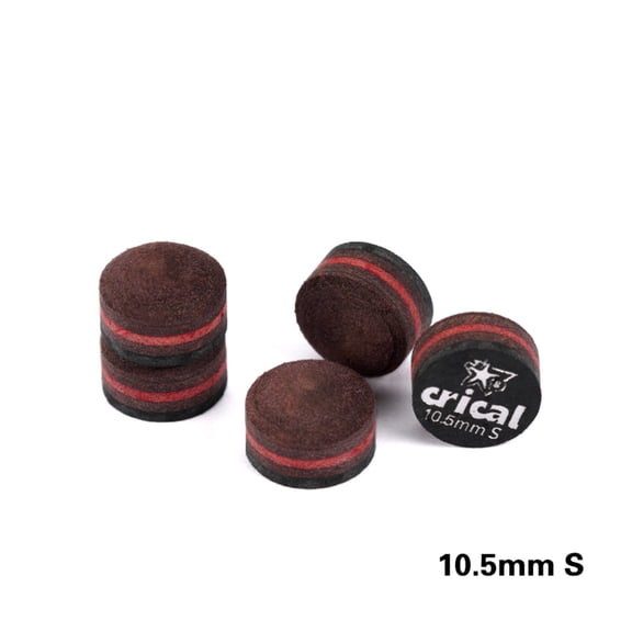 CRICAL Billiard Pool Cue Tips with 10.5mm Soft 5pcs for Pool cue Tip/Snooker Cue Tip