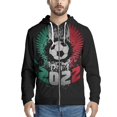 thumbnail image 1 of 2022 Qatar Football World Cup Zip Hooded Sweater Netherlands Spain Brazil Fans Cheering Jacket, 1 of 5