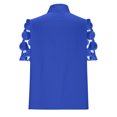 thumbnail image 6 of Rezuofi 2 Pcs Womens Dressy Chiffon Blouse Business Work Casual Tie Neck Shirt Tops, 6 of 7