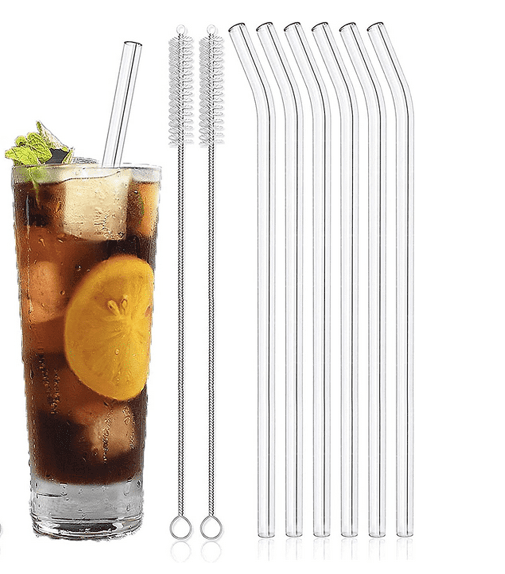 GIANXI Transparent Glass Straw Healthy Eco Straws For Drinks Reusable Straws  Set With Cleaner Brush Drinkware Accessories - AliExpress