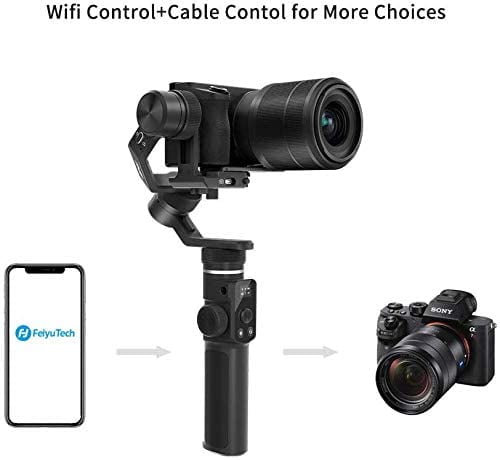 Pocket Cameras Smartphones and Action Cameras Max 3-Axis Handheld Stabilizer Compatible with Compact Cameras with WiFi/Cable Control Playload 1.2 KG FeiyuTech G6 Max 4-in-1 Gimbal