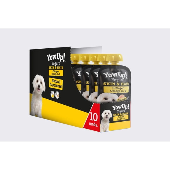 Yowup Yogurt Premio para Perros Skin & Hair Salmón 10pzs