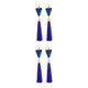 thumbnail image 2 of Sonducket 1 par de pendientes para mujer, pendientes largos con borlas, colgante geométrico para niña, pendientes bohemios con diamantes de Type1 NO1, 2 of 6