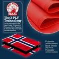 thumbnail image 3 of Anley Rip-Proof Double Sided 3-Ply Norway Flag 3x5 Foot - Norwegian Nordmann National Flags, 3 of 7