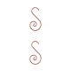 thumbnail image 3 of sweethay Ganchos en forma de S de metal Remolino Adorno Percha Árbol de Navidad Decoración Accesorios rojo 2piezas sweethay CBP133448, 3 of 5