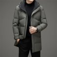 thumbnail image 3 of Chaqueta de plumón para hombre, ropa de diseñador de lujo rellena de plumón de pato, chaqueta de invierno 2024, ropa larga, gruesa y resistente al frío, informal, 3 of 4