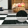 thumbnail image 3 of Garvee 2'x6' Runner Rug Modern Geometric Rug Checkered Print Runners Non-Slip Bedroom Rugs for Laundry Room Kitchen, Black, 3 of 8