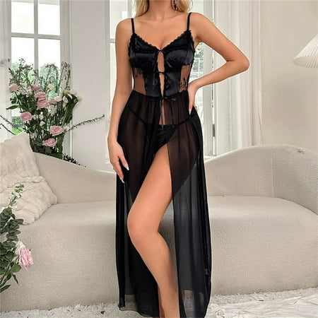 Women s Nightgowns Womens Babydoll Dress Sexy Black Dress For Women Mesh Lingerie For Women Lingerie For Women