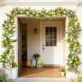 thumbnail image 2 of Easter Egg Garland 72.8in | Artificial Rattan Vines with Colorful Eggs, Leaves & Bows | Spring Floral Door Decor, Multicolor Plastic, Indoor Outdoor Mantel Patio Porch Accent, 2 of 7