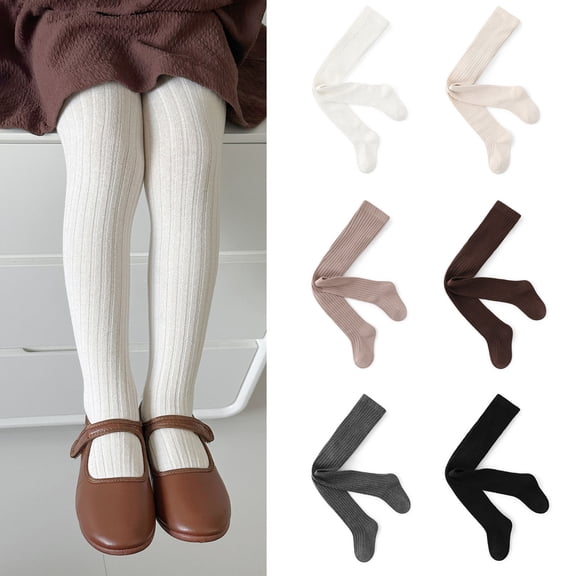 THDHVS Girls Leggings,Leggings for Girls,Girls Solid Thin Leggings Kids Pants Plain Full Length Kids Trousers Beige 8-10 Years