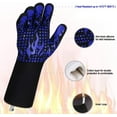 thumbnail image 3 of MQOUO BBQ Gloves, 1472 Degree F Heat Resistant Grilling Gloves Silicone Non-Slip Oven Gloves Long Kitchen Gloves for Barbecue, Cooking, Baking, Cutting, 3 of 14
