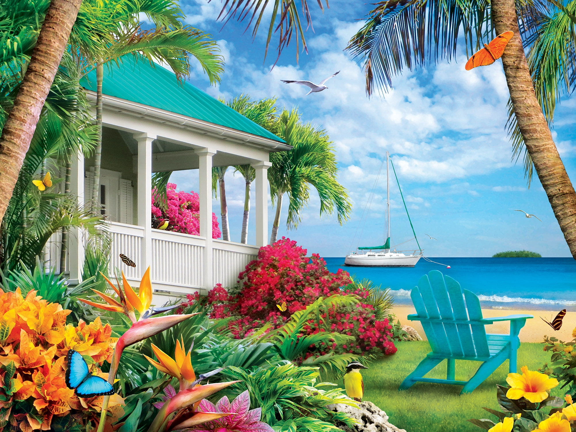 Memory Lane - Tropical Treasures 300 Piece EZ Grip Puzzle