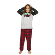 Unisex Kids Red Truck Pajama Set