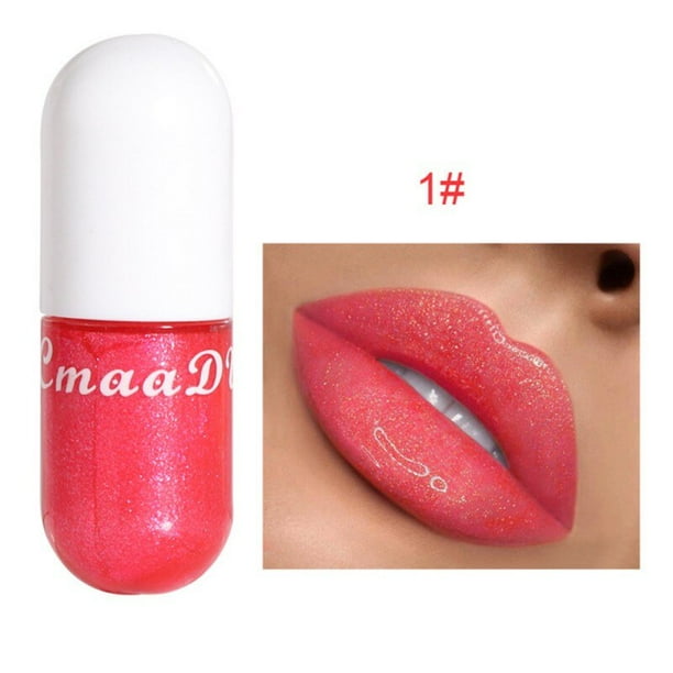 Colorful Sexy Plumper Lip Gloss Long Lasting Big Lips Pump Transparent Volume Lipgloss