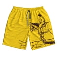 thumbnail image 2 of Honeii's Western Desert Cowboy 1 Print Men's Casual Shorts with Drawstring，Swim Trunks Quick Dry Beach Shorts, 2 of 5
