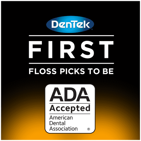 DenTek Comfort Clean Sensitive Gums Floss Picks, Soft & Silky Ribbon, 90 Count