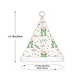 thumbnail image 3 of Cauagu Frog and Mushrooms Pattern Christmas Hat for Kids,Xmas Holiday Hat Santa Hat for Boys & Girls Festive Headwear Accessories for Christmas/New Year/Holiday, 3 of 6