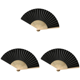 thumbnail image 1 of Abanico Mano Plegable Bolsillo Papel Bambú DIY para Fiesta Boda (), 1 of 5