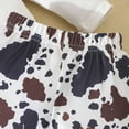 thumbnail image 2 of Baby Girl Clothes Outfit Newborn Going Home Outfit Long Sleeve Letter Cute Cow Print Ruffle Romper+ Floral Pants + Cute Headband Sets for Fall Winter 0 3 6 9 12 18 Months, 2 of 6