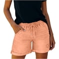 thumbnail image 3 of Womens Jean Shorts Stretchy High Waisted Ripped Denim Shorts with Pockets Trendy Distressed Cut Off Shorts by Yigetop Orange XL, 3 of 7