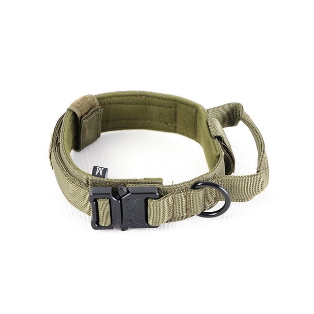 Collar de hebilla para mascotasCollar de mascotas asa antideslizante collar de liberación rápida mediana gran animal poliéster gargantillo, verde, l seitruly PT000563-08